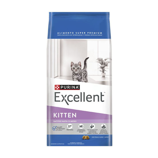 Imagen de ALIMENTO BALANCEADO GATOS EXCELLENT GATO  KITEN x 1 KG