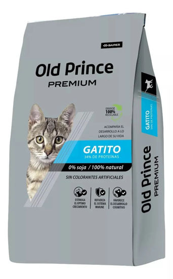 Imagen de ALIMENTO BALANCEADO  GATOS -OLD PRINCE PREMIUM GATITOS X 3 KG