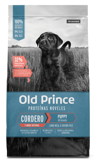 Imagen de ALIMENTO BALANCEADO  PERROS - OLD PRINCE NOVEL CACHORRO CORDERO Y ARROZ X 15 KG