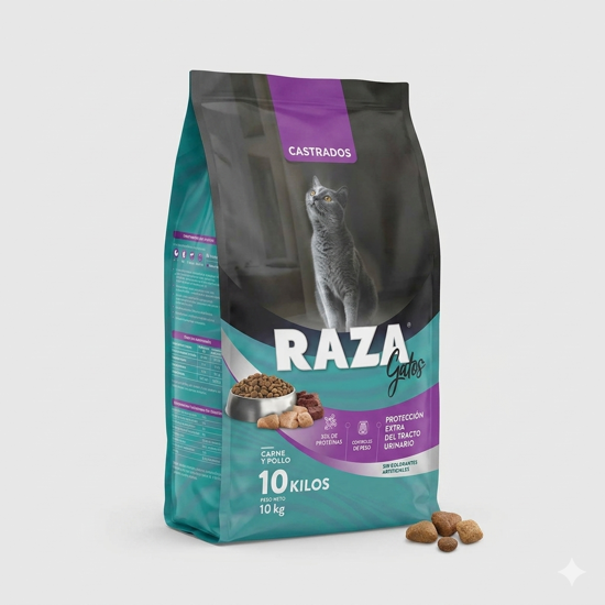 Imagen de ALIMENTO  BALANCEADO PERRO - RAZA GATO CASTRADO X 10 KG