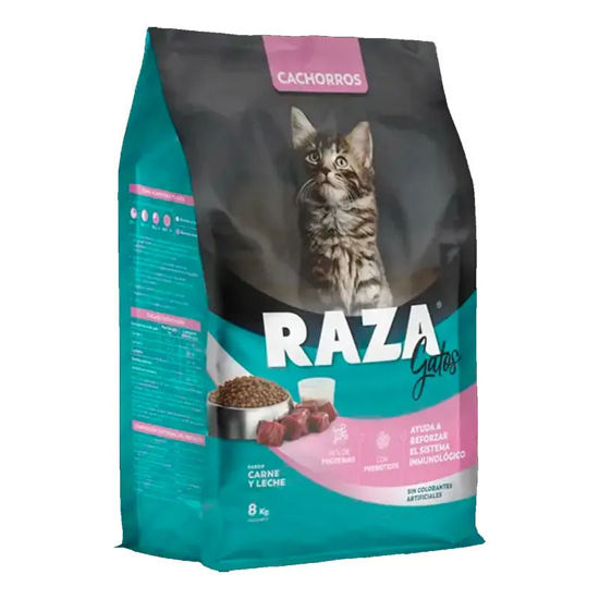 Imagen de ALIMENTO  BALANCEADO GATOS - RAZA GATO CACHORRO CEREAL Y LECHE X 8 KG