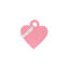 Imagen de ACCESORIOS PARA MASKOTAS - MEDALLA CHICA CORAZON ROSA MFB71
