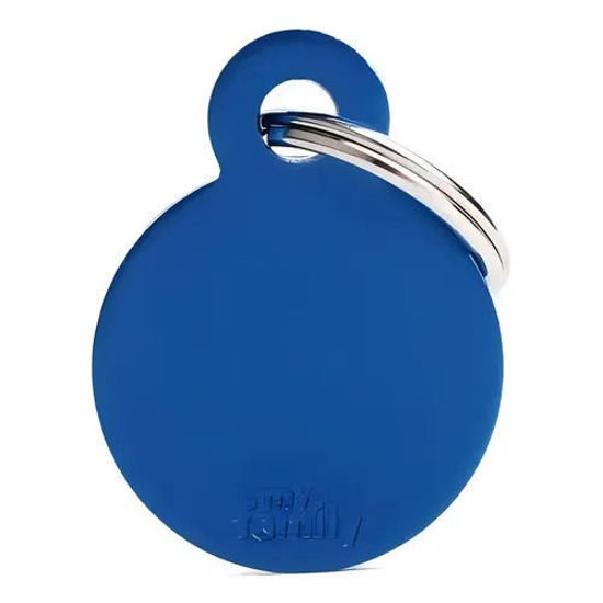 Imagen de ACCESORIOS PARA MASKOTAS - MEDALLA MEDIANA REDONDEL AZUL MFB18