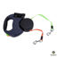 Imagen de ACCESORIOS PARA MASCOTAS - CDCLYRB3MN CORREA DOBLE CON LINTERNA Y REP. BOLSAS X 3 METROS NEGRO