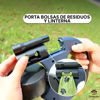 Imagen de ACCESORIOS PARA MASCOTAS - CDCLYRB3MN CORREA DOBLE CON LINTERNA Y REP. BOLSAS X 3 METROS NEGRO