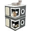 Imagen de ACCESORIOS PARA GATO - CRP40*40*61GND013 CAMA CHUCHA RASCADOR PLEGABLE 40X40X61 CM GRIS ND013
