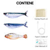 Imagen de ACCESORIOS PARA GATOS - PIBCX3 PEZ INTERACTIVO CARDUM-E PACK X 3