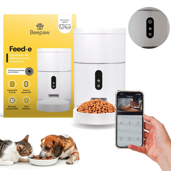 Imagen de ACCESORIOS RARA MASCOTAS - CIFE/C COMEDERO INTERACTIVO FEED-E CON CAMARA