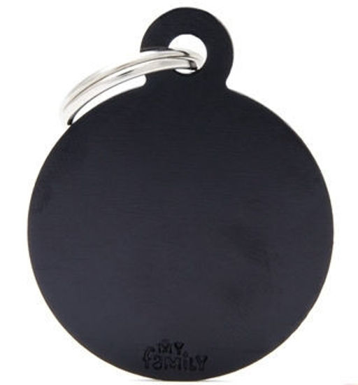 Imagen de ACCESORIOS PARA MASKOTAS - MFB34 MEDALLA MEDIANA REDONDEL NEGRA