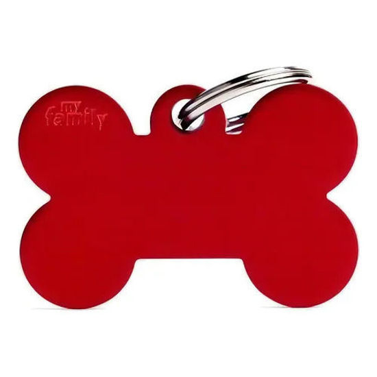 Imagen de ACCESORIOS PARA MASCOTAS - MFX02 MEDALLA HUESO  XL ROJA