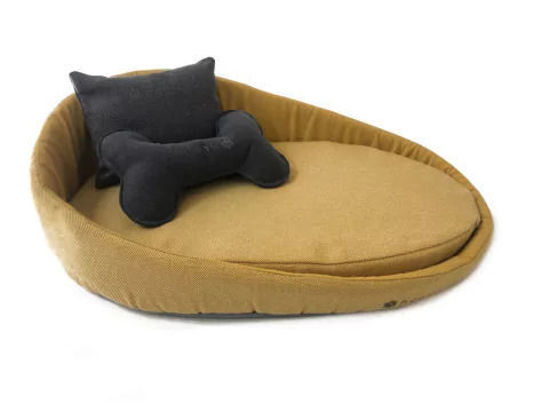 Imagen de ACCESORIOS PARA MASKOTAS - HCPT3O CAMA PARIS TALLE 3 -  A60L39 OCRE